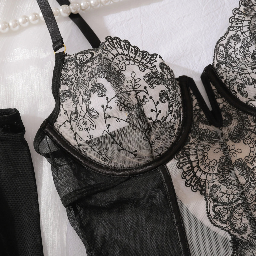 Ellolace Corset Lingerie Ultra Sexy With Long Gloves Sissy Lace Call Of The Night Romantic Hot Sexy Clothes Ethical Underwear